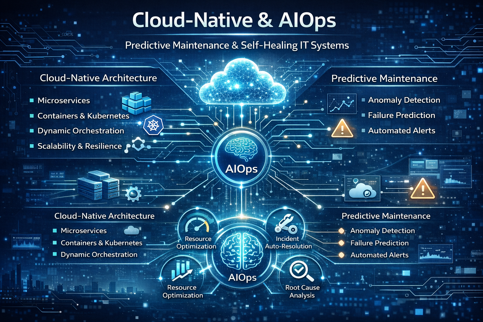 Cloud-Native & AIOps: Predictive Maintenance and Self-Healing IT Systems